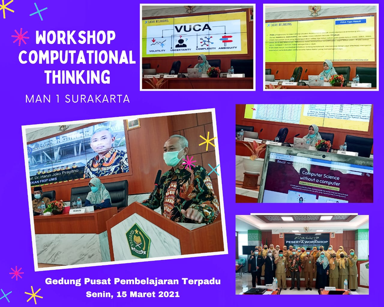 Gandeng Ums Man 1 Surakarta Gelar Workshop Computational Thinking Kantor Wilayah Kementerian