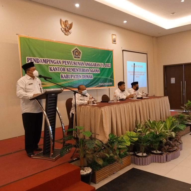 Kemenag Demak Gelar Pendampingan Penyusunan Anggaran Tahun Anggaran 2022