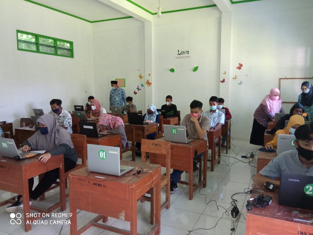 MA Takhassus Al Quran Laksanakan Ujian Secara Luring