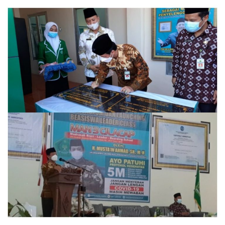 MAN 3 Cilacap Launching  Leader Class dan Sosialisasi  5 M