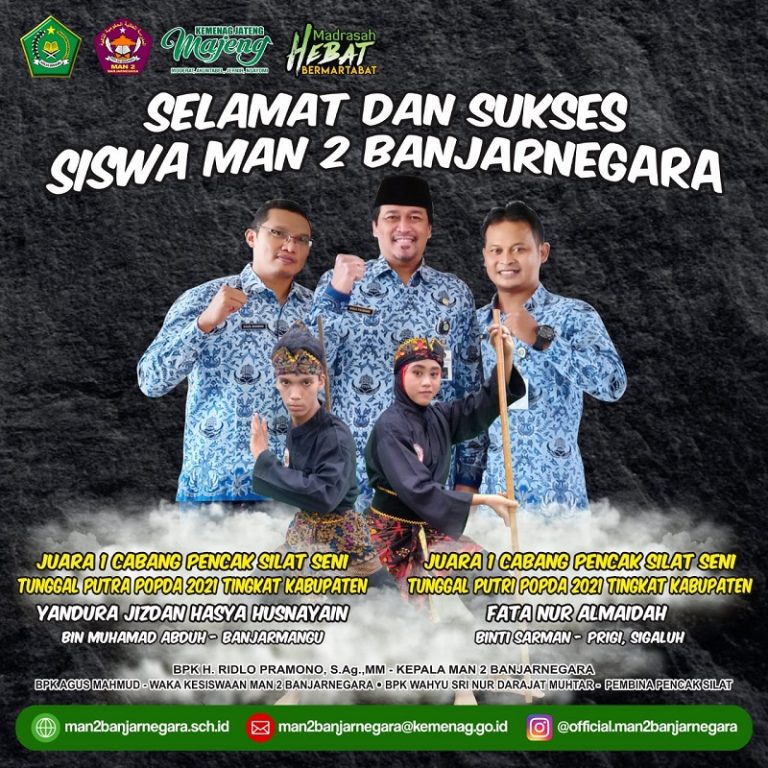 Pesilat MAN 2 Banjarnegara Juara 1  POPDA Tingkat Kabupaten