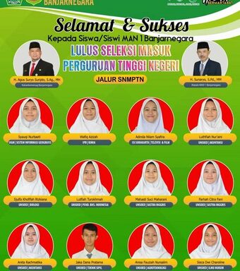 12 Siswa MAN 1 Banjarnegara lolos SNMPTN 2021