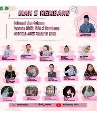 14 Peserta Didik MAN 2 Rembang diterima PTN jalur SNMPTN