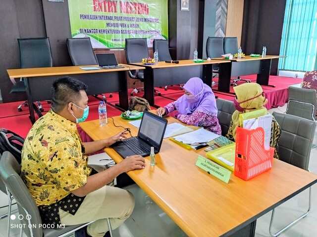 Tim Itjen Kemenag RI adakan Penilaian Internal ZI Kemenag Rembang