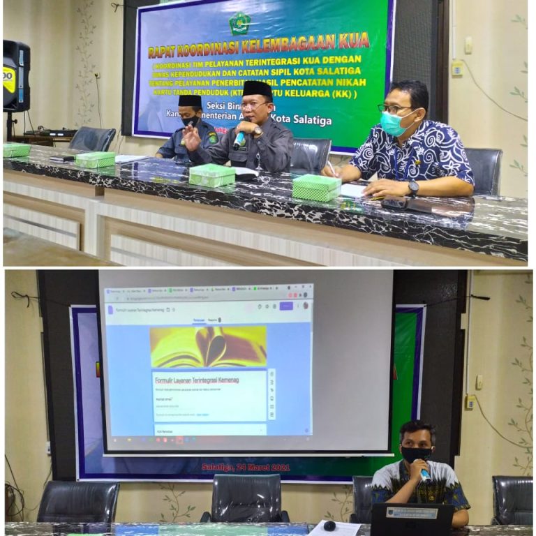 Rakor Tim Pelayanan Terintegrasi KUA dengan Disdukcapil