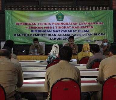 Bimtek Layanan KUA Berbasis IT Diharapkan Mampu Meningkatkan Pelayanan Publik di Lingkungan KUA se- Kab. Blora