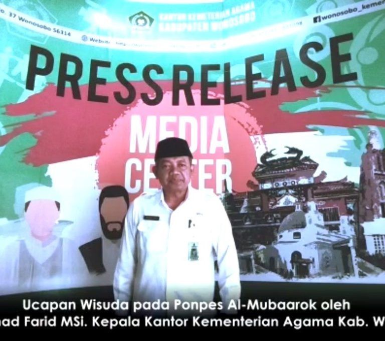 Wisuda Ma’had Aly Ponpes Al Mubaarok : Ahmad Farid Rilis Ucapan Selamat Melalui Video