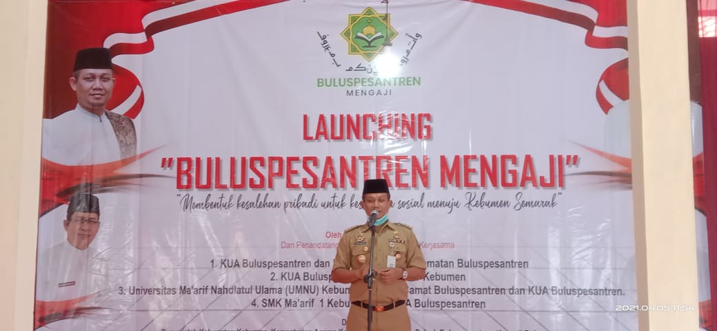 Bupati Kebumen Launching Program Buluspesantren Mengaji