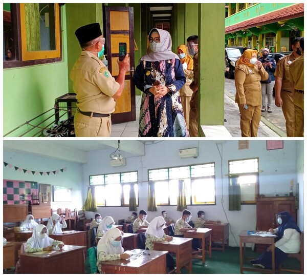 Dengan Prokes Ketat, MTsN 2 Sukoharjo Gelar Simulasi PTM