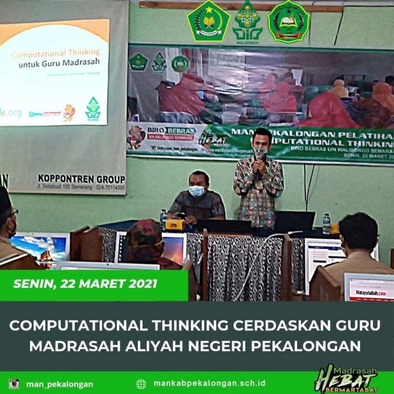 Computational Thinking Cerdaskan Guru MAN Pekalongan