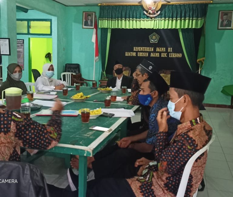 KUA Kec. Leksono Koordinasi Rumuskan Kegiatan Dibulan Ramadhan