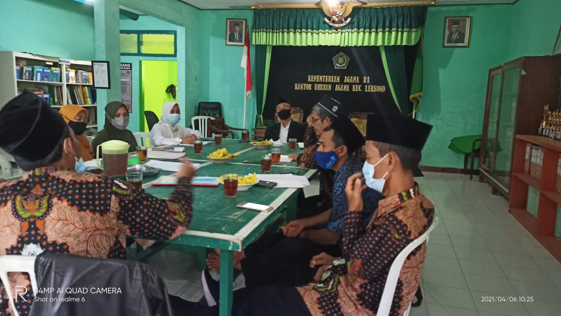 KUA Kec. Leksono Koordinasi Rumuskan Kegiatan Dibulan Ramadhan