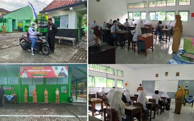 Siswa MAN Sukoharjo Senang Ikuti Simulasi PTM Meski dengan Protokol Kesehatan yang Ketat