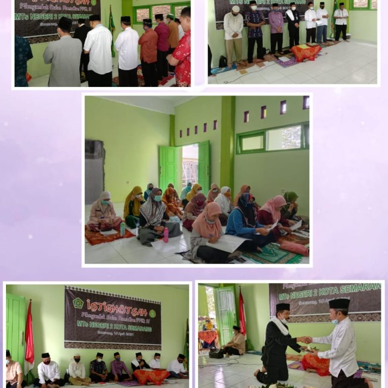Sambut Bulan Ramadhan 1442 H/2021 M, MTsN 2 Kota Semarang gelar acara Istighotsah.