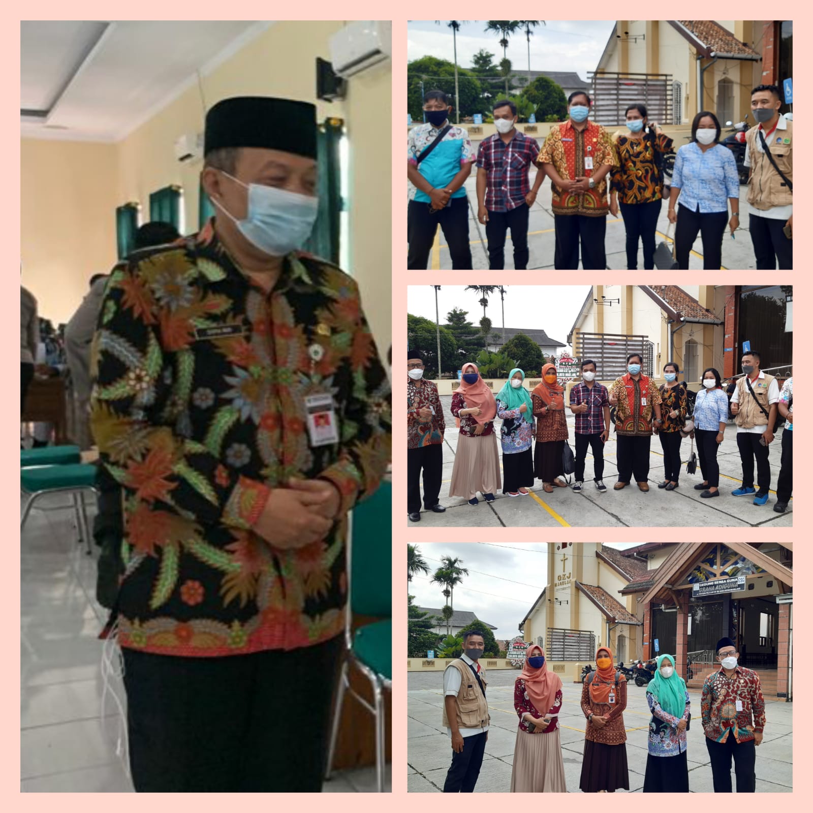 Tim Monev Kunjungi Gereja Di Kecamatan Magelang Tengah Untuk Berikan Sosialisasi dan Edukasi Pelaksanaan Perayaan Natal Tahun 2021