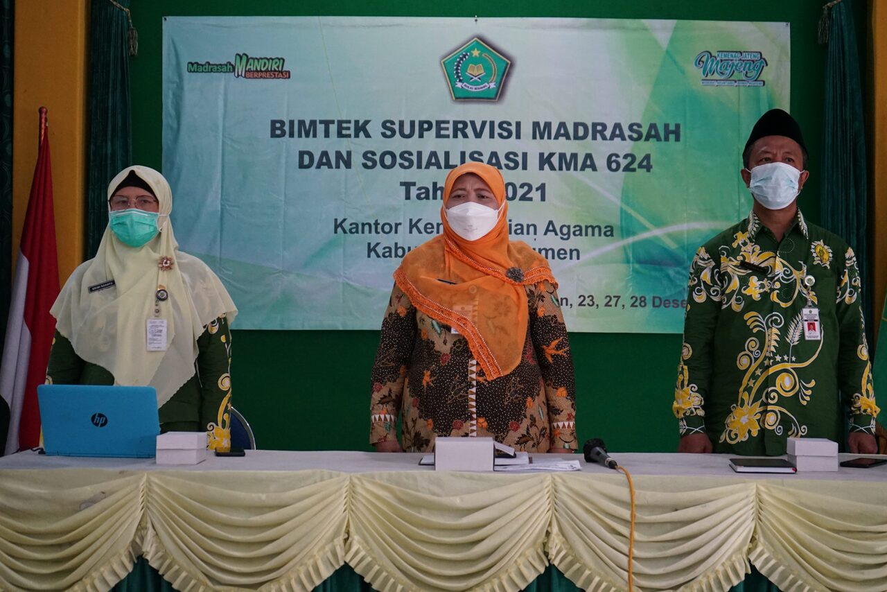 Gelar Bimtek Supervisi Madrasah, Kemenag Kebumen Sosialisasi KMA 624 Tahun 2021