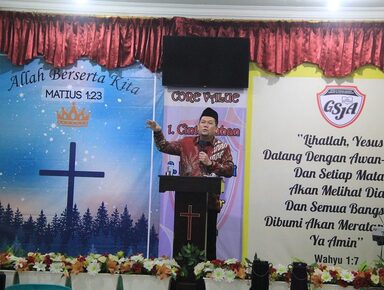 Kepala Kemenag Banjarnegara Sampaikan Moderasi Beragama Di Hadapan Jemaat Gereja SJA Doulos Banjarnegara
