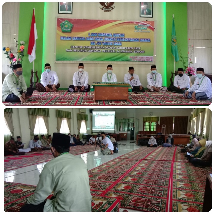 Songsong Hab Kemenag Ke 76 Kemenag Pati Gelar 1000 Khotmil Quran Kantor Wilayah Kementerian 7855