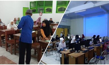 Ujian Nisfu Sannah Santriwati IBS MAN 1 Banjarnegara