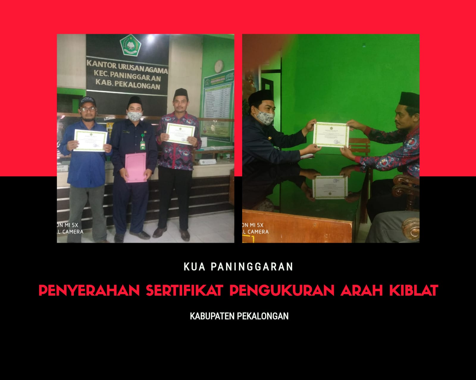 Dua Masjid di Paninggaran Dapat Sertifikat Arah Kiblat