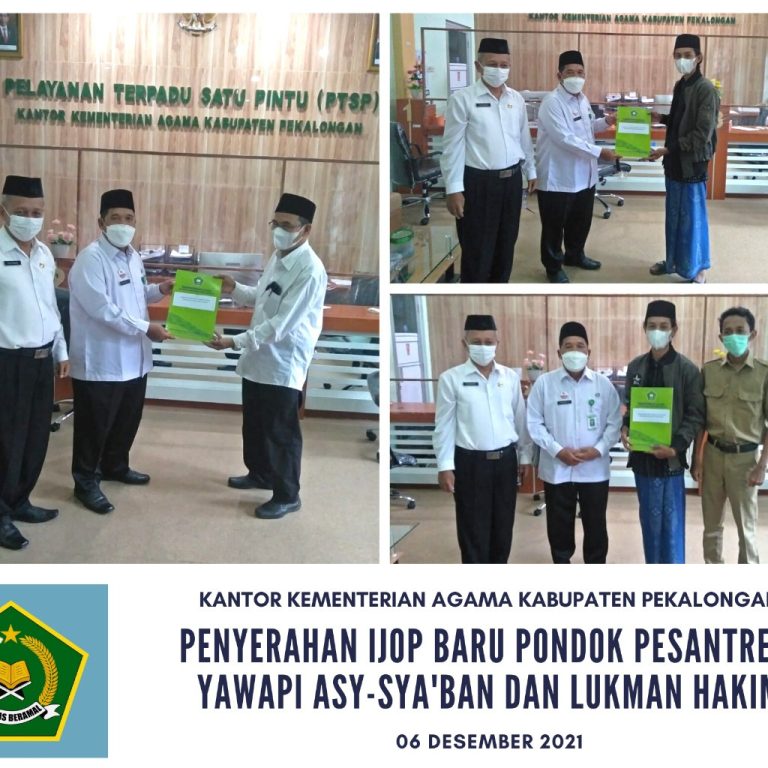 Kakankemenag : Semoga Pesantren Penerima SK IJOP Lebih Maju Lagi