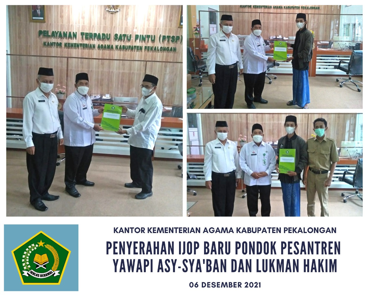 Kakankemenag : Semoga Pesantren Penerima SK IJOP Lebih Maju Lagi