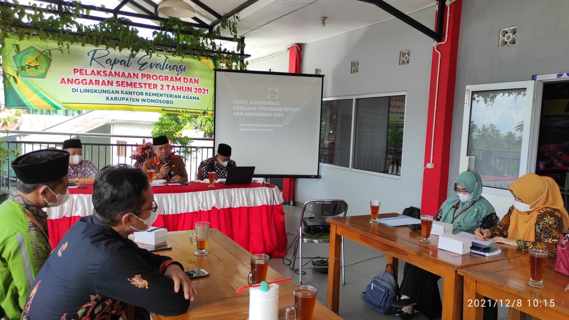 Penghujung Tahun, Kankemenag Wonosobo Gelar Rakor Evaluasi Pelaksanaan Progran dan Anggaran