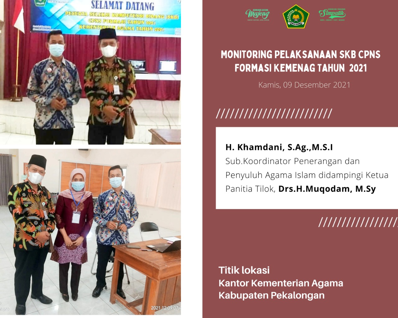 H. Khamdani : Panitia Tilok SKB CPNS Agar Tetap Mengedepankan Integritas