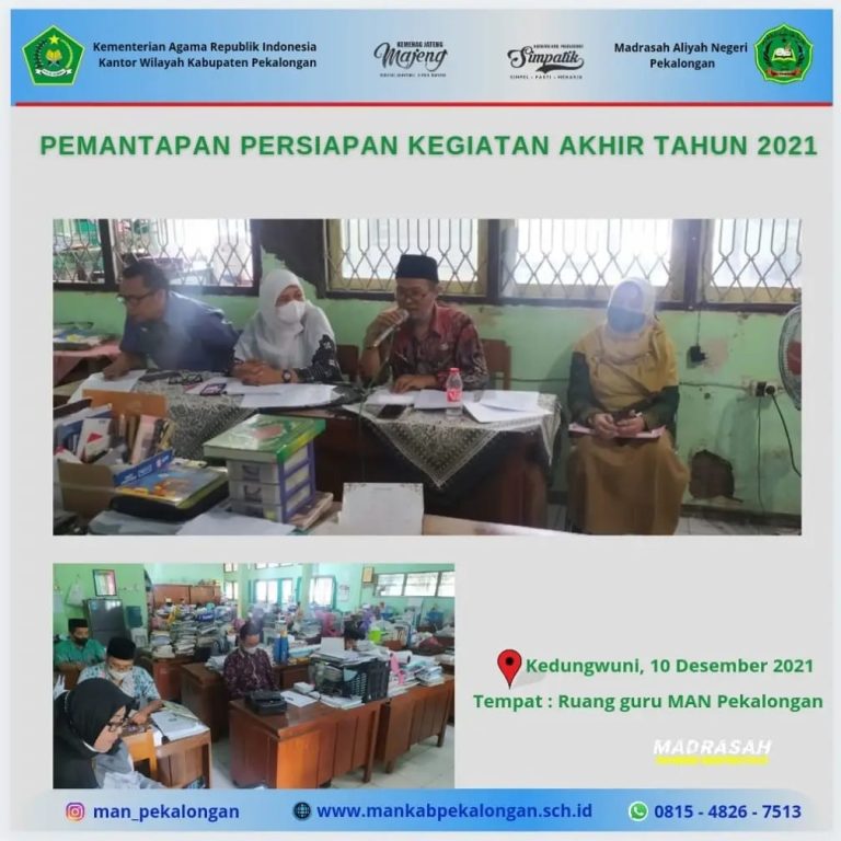 Pemantapan Persiapan Kegiatan Akhir Tahun 2021