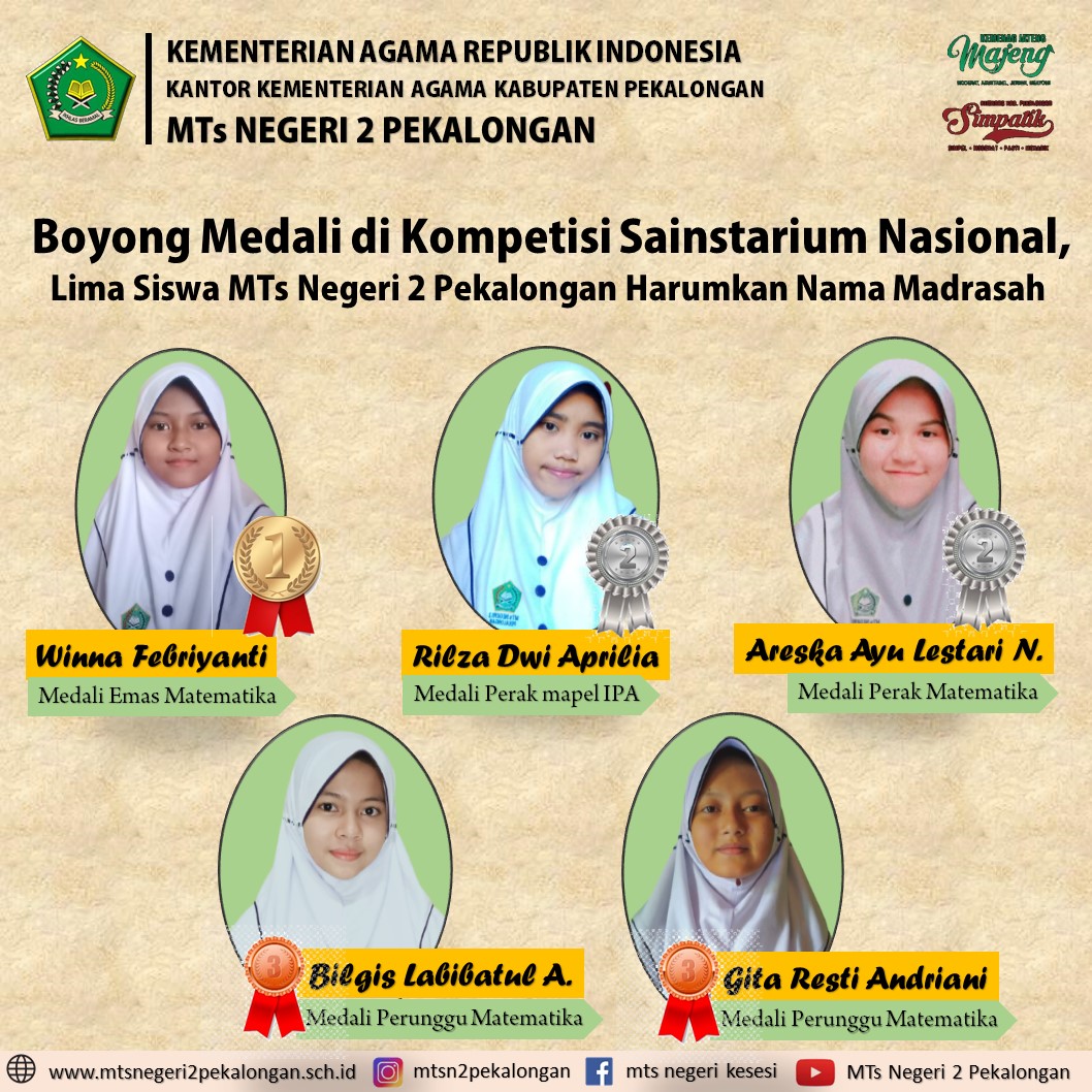 Boyong Medali di Kompetisi Sainstarium Nasional