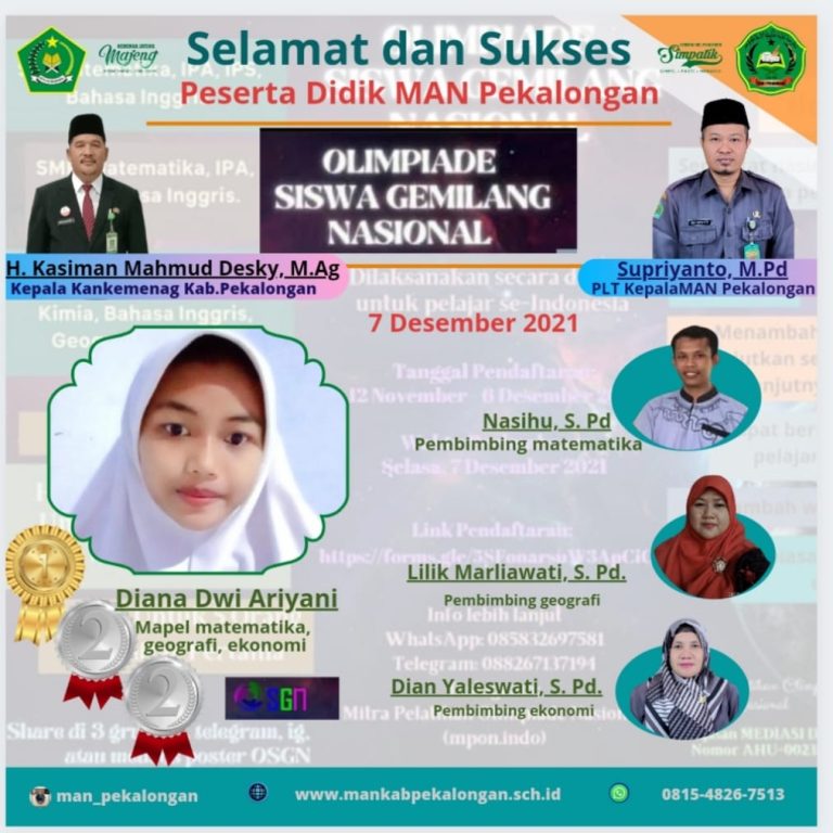Satu Siswi Sabet Tiga Mendali Dalam Satu Even OSGN