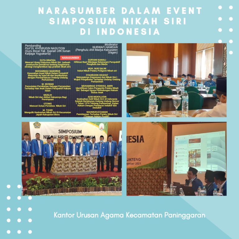Kepala KUA Paninggaran Narsum Simposium Nikah Siri