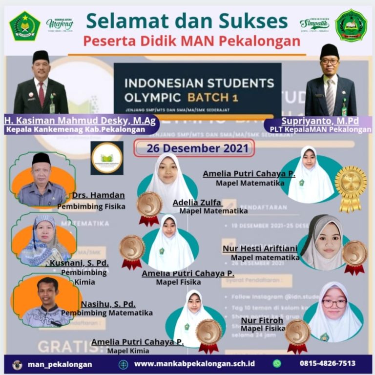 MAN Pekalongan Borong Prestasi