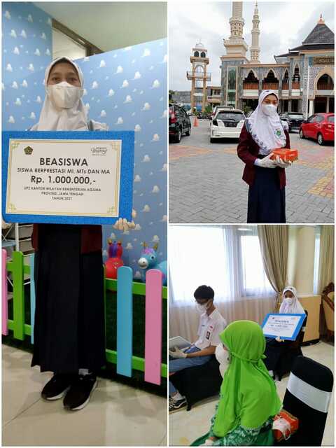 Nadin Bunga Raih Beasiswa  1 K dari ketua BPIP 9 dan Kanwil Jateng