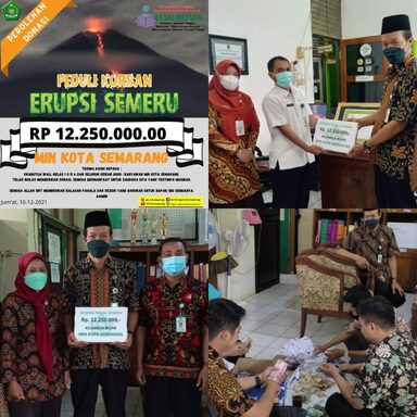 Donasi Semeru MIN Kota Semarang Capai Rp12,25 juta
