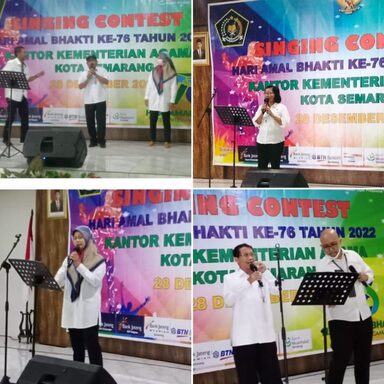 Peringati HAB, Kemenag Kota Semarag Gelar Lomba Karaoke