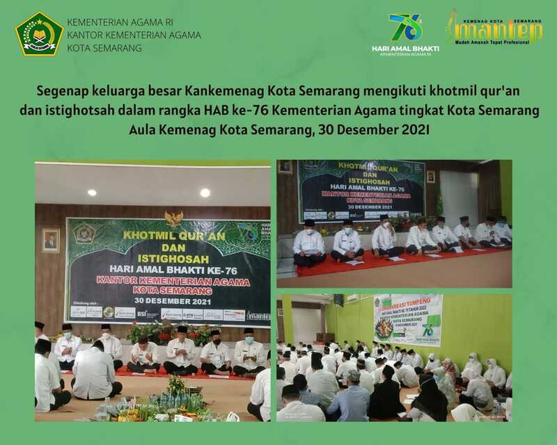 Peringati HAB, Kemenag Gelar Khotmil Quran dan Istighosah