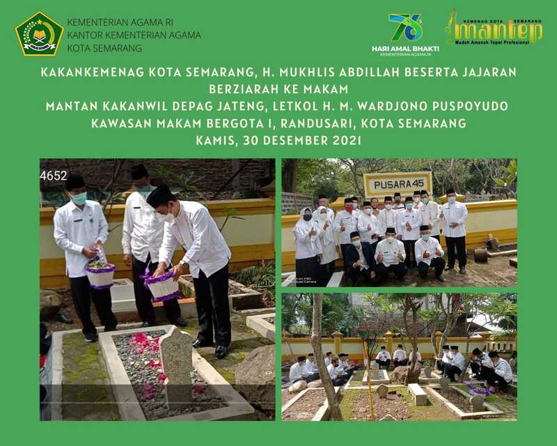 Peringati HAB, Kakankemenag Berziarah ke Makam Mantan Kakanwil, H. Wardjono