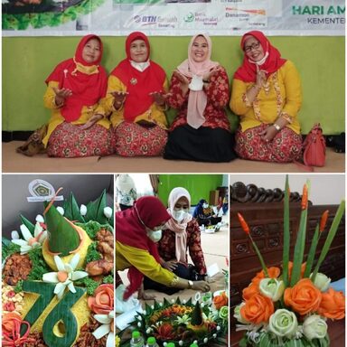 MTs N 2 Kota Semarang Ikuti Lomba Kreasi Tumpeng di Kankemenag Kota Semarang