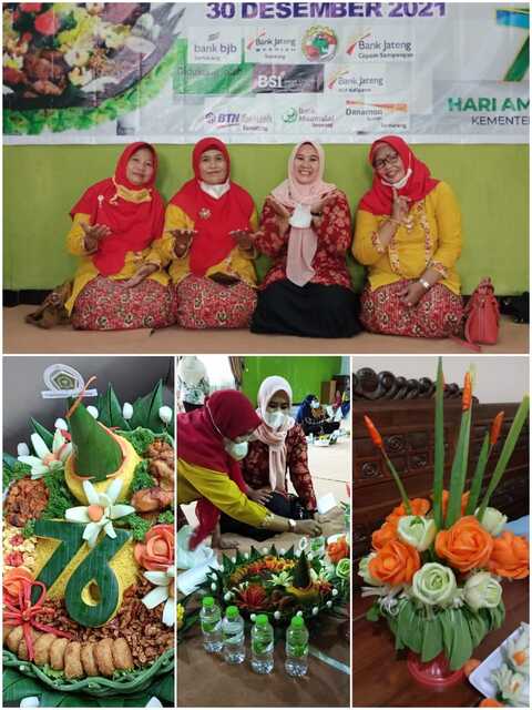 MTs N 2 Kota Semarang Ikuti Lomba Kreasi Tumpeng di Kankemenag Kota Semarang