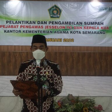 Melantik Beberapa Pejabat, Berikut Pesan Kakankemenag