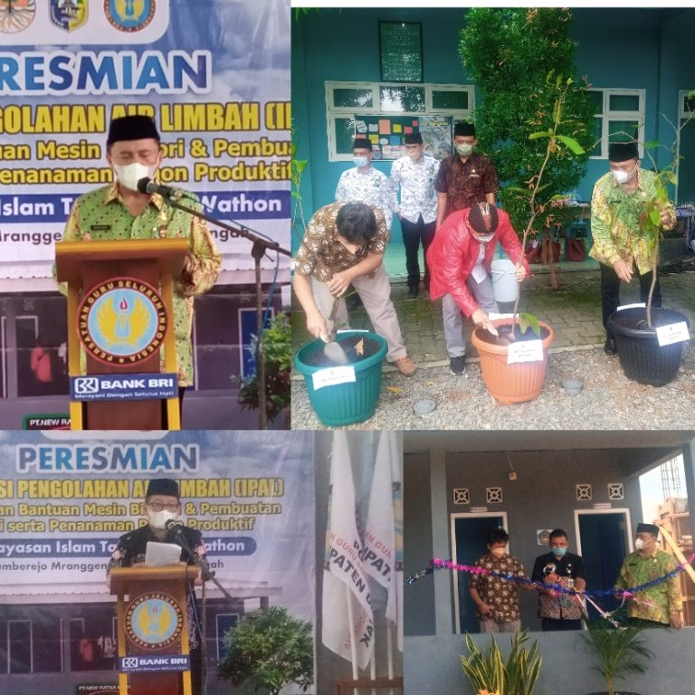 Wakil Bupati Demak Resmikan IPAL di Yayasan Islam Taqwiyatul Wathon