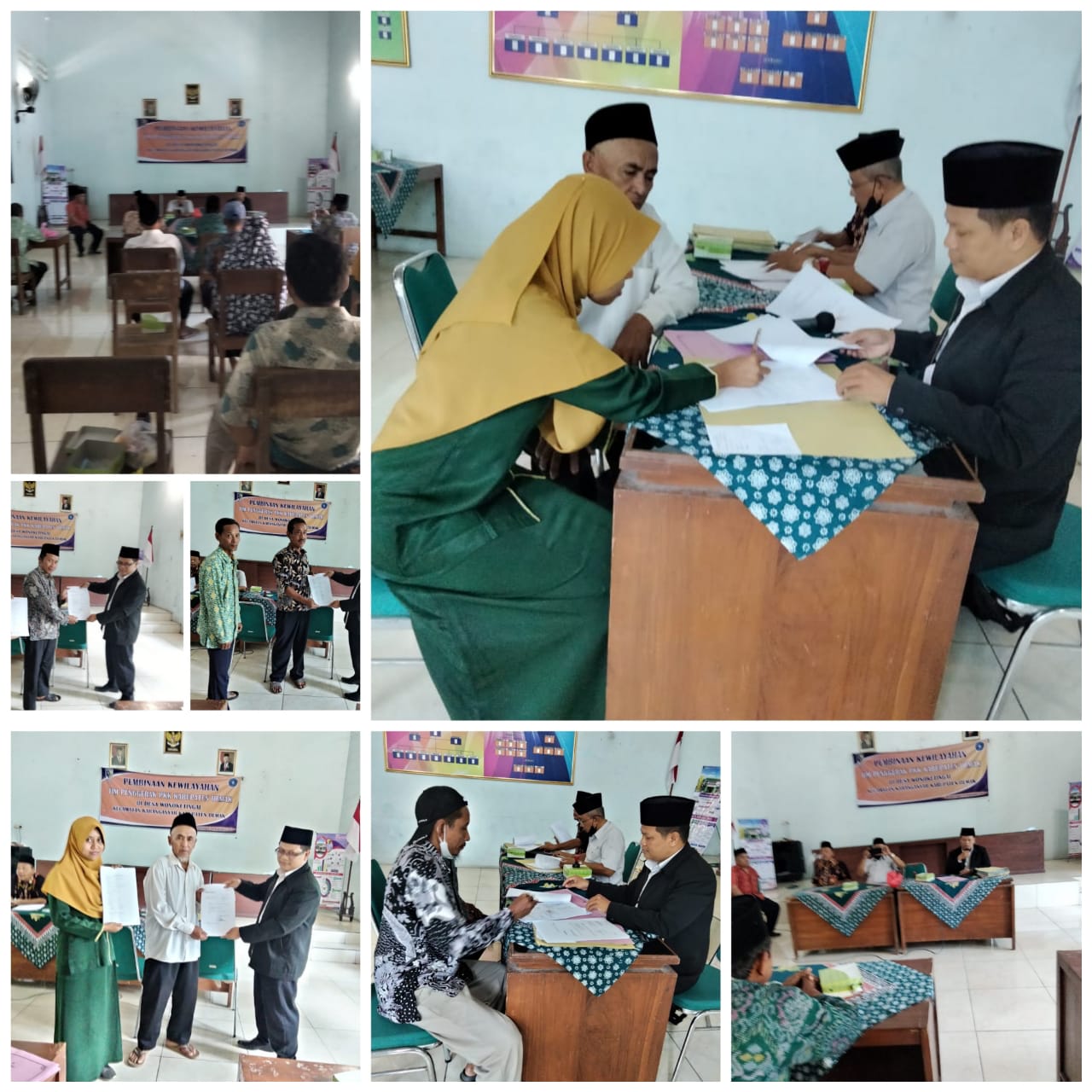 Kepala KUA Karanganyar Saksikan Pengikrar Wakafan Delapan Bidang Tanah Wakaf untuk Masjid dan Musholla