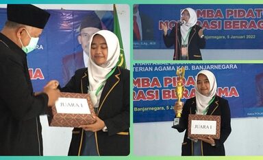 Aliefah Fadhilatun Istihana, Raih Juara 1 Lomba Pidato Moderasi Beragama