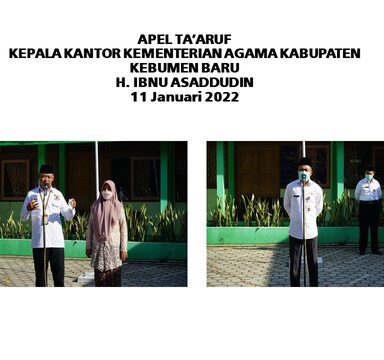 Apel Ta’aruf Kakankemenag Baru, H. Panut Doakan Kemenag Kebumen Menjadi Lebih Baik dan Berprestasi.