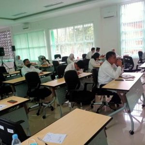 Jajaran Subag TU Kantor Kemenag Kab. Wonogiri Senin siang (17/01/2022)