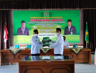 Sertijab Kepala Kantor Kementerian Agama Kabupaten Magelang Berjalan Lancar
