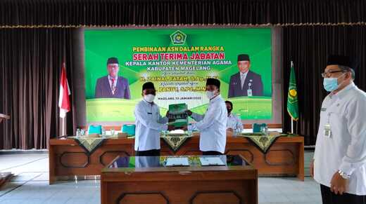 Sertijab Kepala Kantor Kementerian Agama Kabupaten Magelang Berjalan Lancar