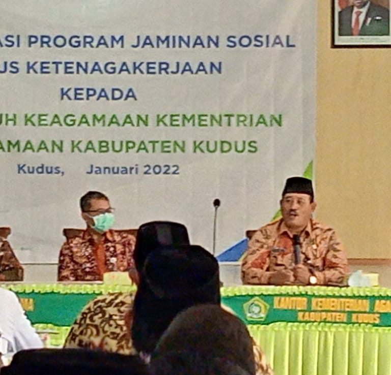 BPJS Ketenagakerjaan Sosial Sosialisasi di Kemenag Kudus
