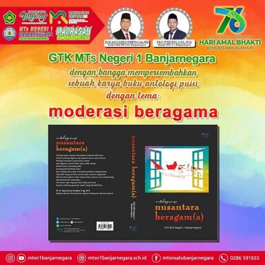 GTK MTsN 1 Banjarnegara Terbitkan Buku Antologi Puisi Moderasi Beragama